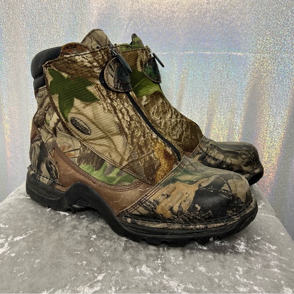 Danner boots camouflage green tree realistic camo hunting fishing outdoors hike - Picture 7 of 15
